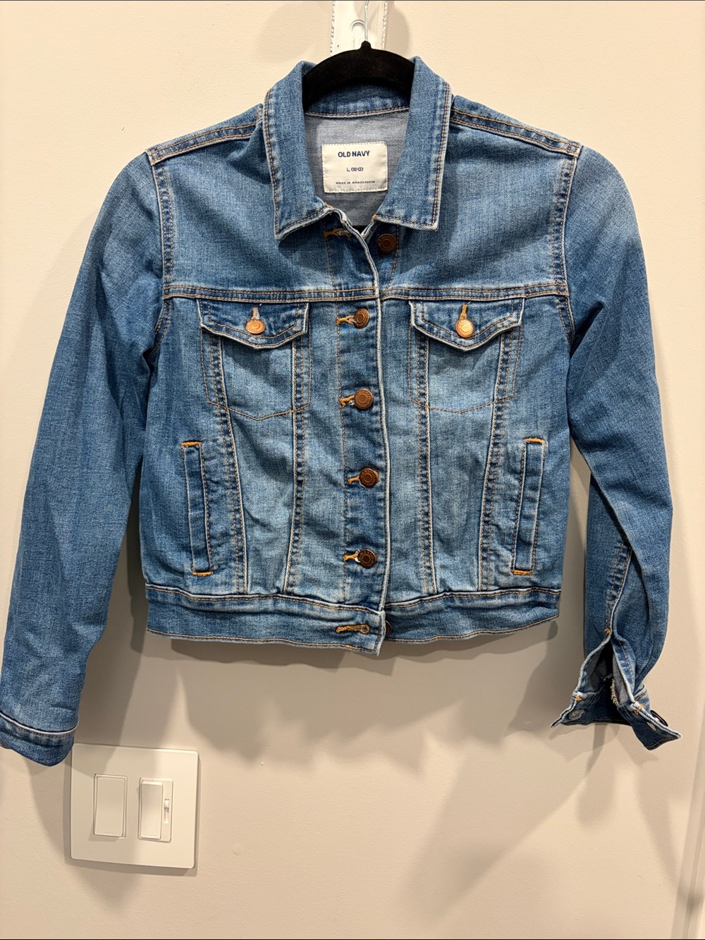 Old Navy Light Blue Denim Jacket - Girls